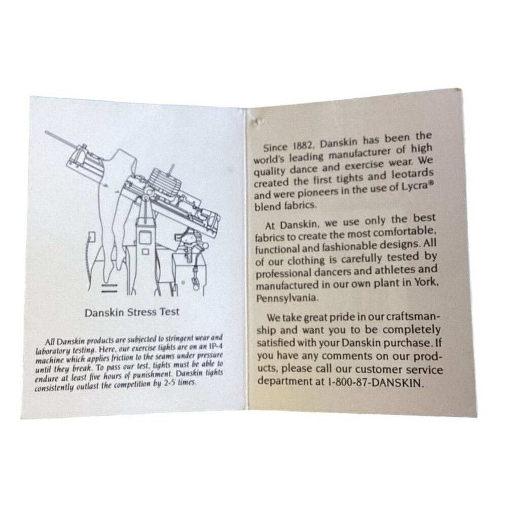 Vintage NOS w Tag Danskin Sportwear Womens Relaxed Fit Athletic Pants Black Sz L - Picture 5 of 5